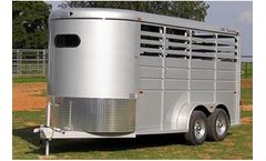 Car-Tex - Model DAKOTA BP - Steel Slant Load Bumper Pull Horse Trailer