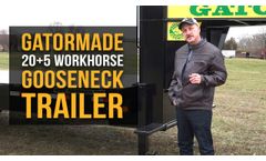 Gatormade 20+5 Workhorse Gooseneck Trailer - Features Review - Video