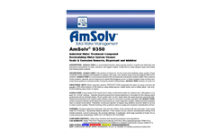 AmSolv - Model 9350 - Industrial Water Treatment Compound & Recirculating Water System Cleaner Brochure
