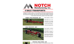 Notch - Model 6BT - 2 Wheel 6 Bale Transport- Brochure