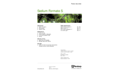Perstorp - Sodium Formate S Grade White Crystalline Material Brochure