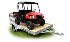 Aluma - Model 7800ESW - Wood Deck Utility Trailers