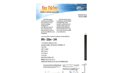 Model EPS - 250w - 24V - Monocrystalline Modules Brochure