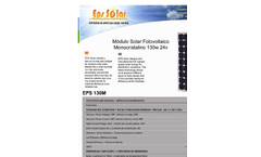 Model EPS130M - Monocrystalline Modules Brochure