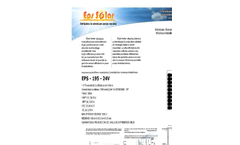 Model EPS -195 - 24V - Monocrystalline Modules Brochure