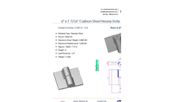 Kiesler - Model B-2545 - 5"x 4" Heavy Duty Butt Hinge  - Brochure