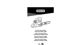 Oregon - Model CS300 - Chainsaw Manual