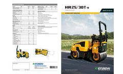 Hyundai - Model R55W-9A - Wheeled Excavators Brochure