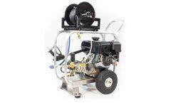 Dirt Monkee - Model 15hp Power Ease AR - Viper Pump 4gpm 4200 psi Rollover Frame Hose Reel