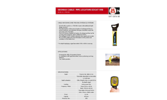 Geomax -Ezicat - Model i550 -27501000 - Cable / Pipe Locators Brochure