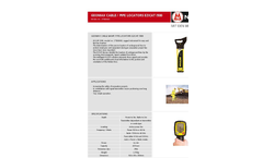 Geomax - Ezicat - Model i500 - 27500000 - Cable / Pipe Locators Brochure