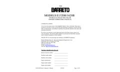 Barreto - Model 1320H/1620B - Heavy Duty Full Size Rear Tine Tiller/Cultivator  - Manual