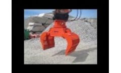 NPK DG-20 Demolition & Sorting Grab - Demo of Rotation and Opening / Closing- Video