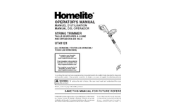 Model UT41121 - 5 Amp 14" String Trimmer Brochure