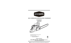 80V Pro 18-Inch Cordless Chainsaw Manual