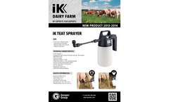 Goizper - Model 1.5 - Teat Sprayer Brochure