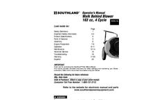 SWB163150E, S-WB-163150-E - Walk Behind Blower Brochure