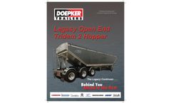 Doepker - Model 2 - Aluminum Open End Tridem Hopper Trailer - Brochure