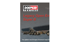  	Doepker Legacy - Model Super B - Aluminum Open End Grain Trailer - Brochure