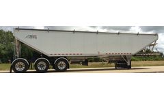 Doepker - Model 2 - Aluminum Open End Tridem Hopper Trailer