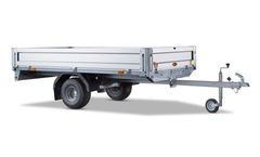 Böckmann - Model HL-AL 2514/75 - Single-Axle High-Bed Platform Trailer