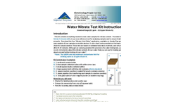 NECi Standard Range Water Nitrate Test Kit Instructions