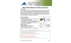 NTK-P - Plant Petiole Nitrate Test Kit Instructions - Brochure