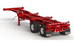 Max Atlas - Model CC3240-12-2S-00 - Heavy Duty Three Axles Spring Ride Container Chassis Trailers