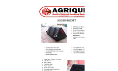 Agriquip - Auger Bucket -Specification Brochure