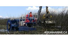 Aquamarine - Aquatic Weed Control Boat with Crane