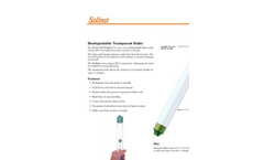 BioBailer™ - Model 428 - Biodegradable Transparent Bailer Data Sheet