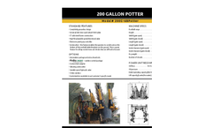 Lemar - Model 200G–6B - 200 Gallon - Tree Potter - Datasheet