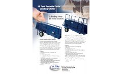 Te Slaa - Model 16 Foot - Cattle Loading Chute With Side Door and Catwalk - Datasheet