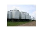 Darmani - Model D-1805HBS-PKG - 18` 4850 Bushel Hopper Cone Grain Bin Package