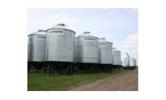 Darmani - Model D-1805HBS-PKG - 18` 4850 Bushel Hopper Cone Grain Bin Package