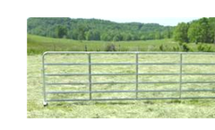 Model 6 Bar - Galvanized Livestock Gate