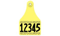 Allflex - Model GSXF58-Y-SS - Super Maxi Cattle Visual Tag - Layout 58