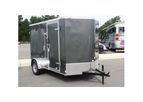 Model 6 x 10 - Charcoal Dbl Rear Enclosed Cargo Trailer