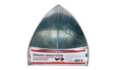 Miller - Model 167543 - Galvanized Hanging Corner Poultry Feeder