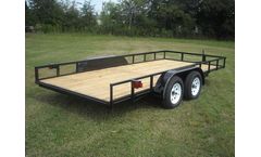 Lone-Wolf - Model D2 - Economy Tandem Axle Angle Rail Utility Trailer