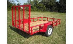 Lone-Wolf - Model D5 - Standard Tube Rail Utility Trailer