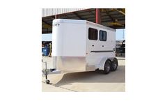 CM - Model Nomad - Aluminum BP with Rear Tack Horse Trailer