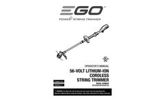 Power+ Powerload - Model ST1511T - 15" String Trimmer with Telescopic Aluminum Shaft - Brochure