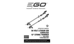 Power+ Powerload - Model ST1521S - 15" String Trimmer - Manual
