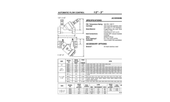 Griswold - Model F-2852 - Automatic Flow Limiting Valves - Brochure