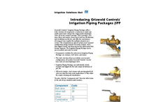 Griswold - Model F-5468 - Irrigation Piping Packages (IPP) Valves - Brochure