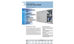 Model CTA ADV - Air Handling Units Datasheet