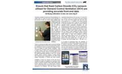 Ensure that Fixed Carbon Dioxide (CO2) Sensors Utilized for Demand Control Ventilation (DCV) are Providing Accurate Front-End Data - Datasheet