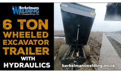 6-ton Wheeled Excavator Trailer with Hydraulics - Video