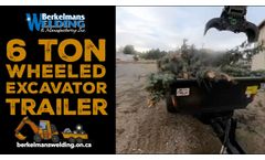 6 Ton Wheeled Excavator Trailer Demo - Video